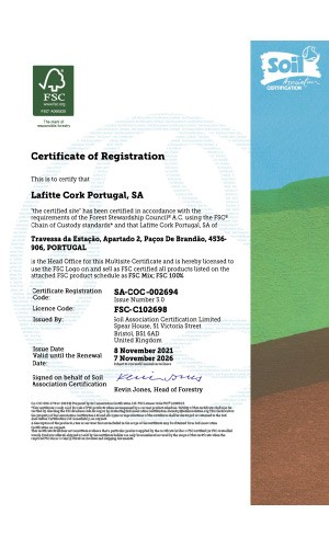 Domaine Jonathan Pey - Cork FSC Certificate thumb