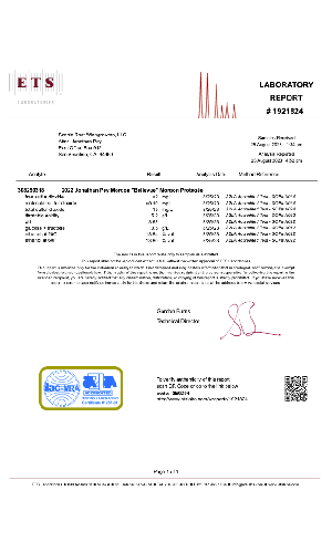 Domaine Jonathan Pey - Morgon Bellevue Cru 2022 Lab Analysis thumb 