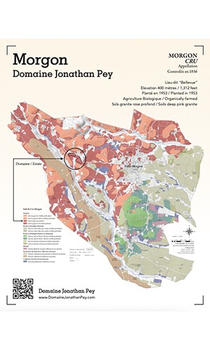 Domaine Jonathan Pey Morgon Cru - Soil Map thumb