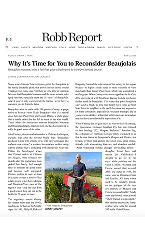 Domaine Jonathan Pey Robb Report - Press Article thumb